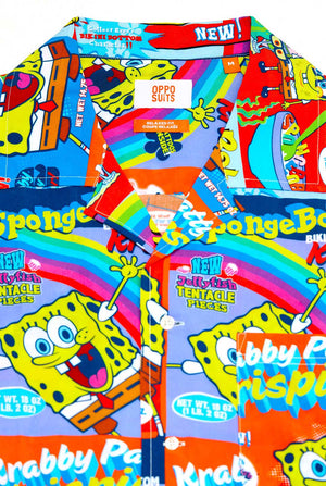 Hawaïaans overhemd met SpongeBob-granendoosprint