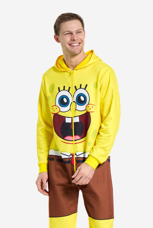 Man met SpongeBob unisex onesie