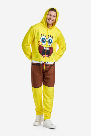 Man met SpongeBob unisex onesie