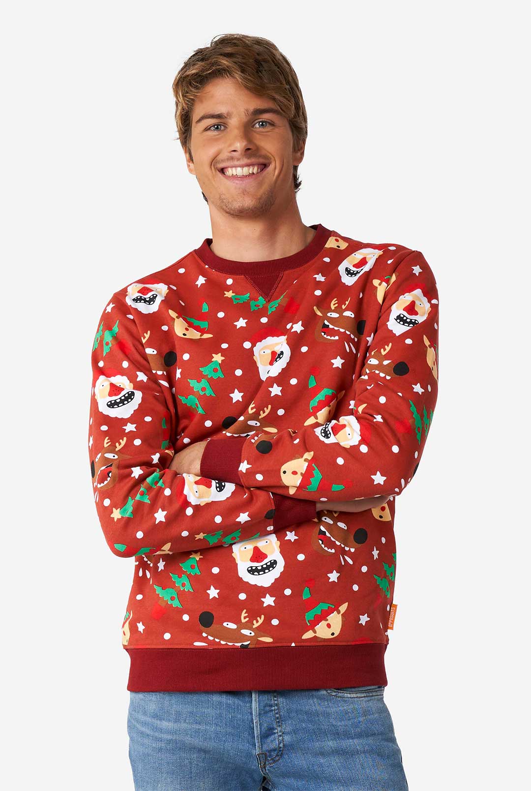 Kersttrui H&m Heren Jolly Crew Sweater Kerst Trui Voor Heren