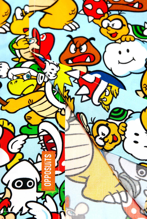 Hawaiiaans shirt met Super Mario-pictogrammen