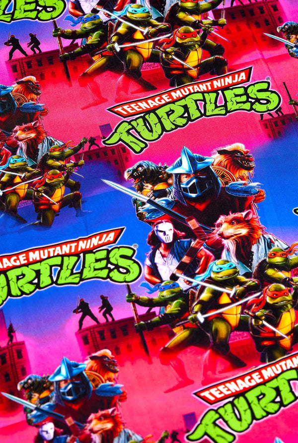 Hawaiiaans shirt met print van Teenage Mutant Ninja Turtle.