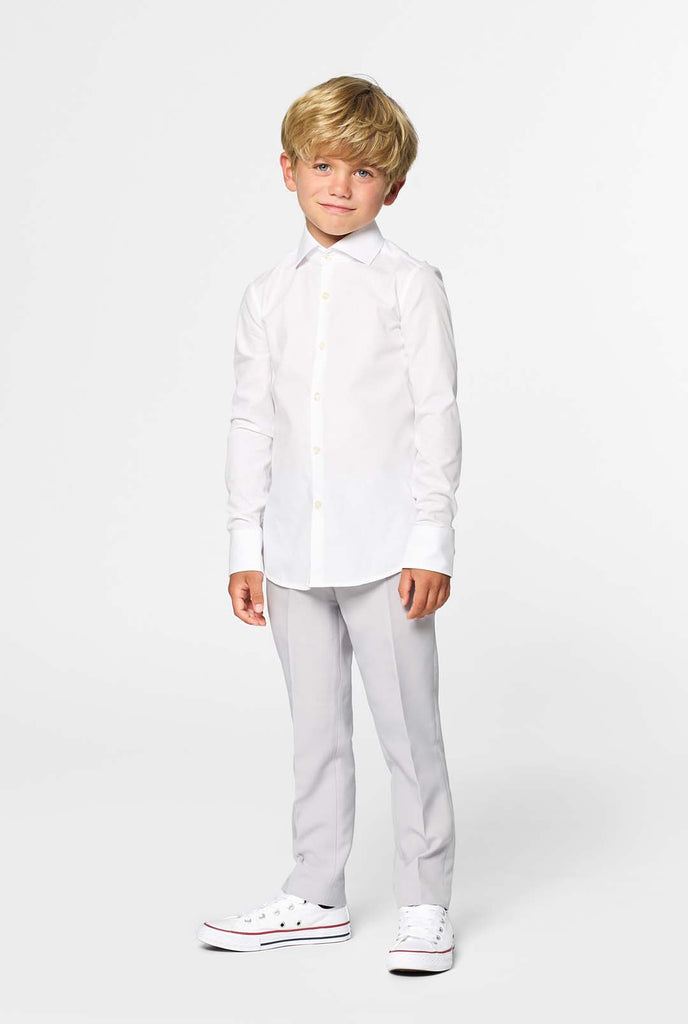 White Knight, wit overhemd voor kinderen