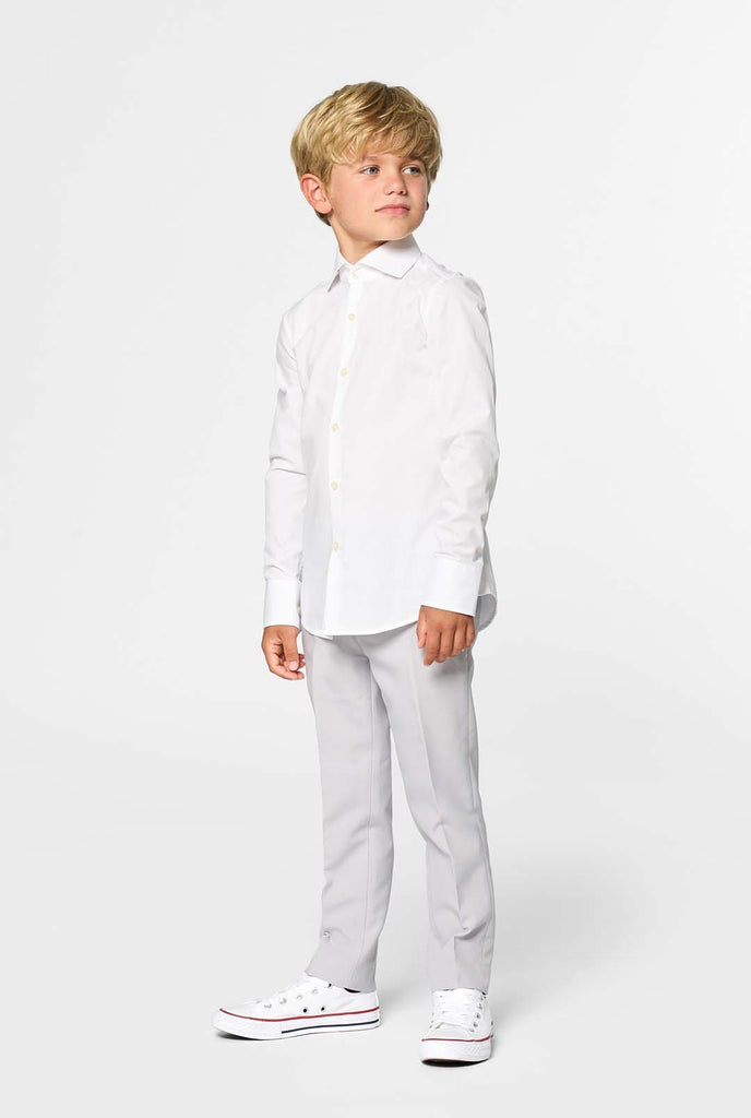 White Knight, wit overhemd voor kinderen