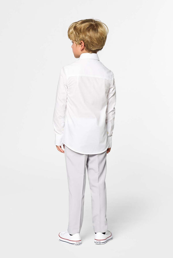 White Knight, wit overhemd voor kinderen