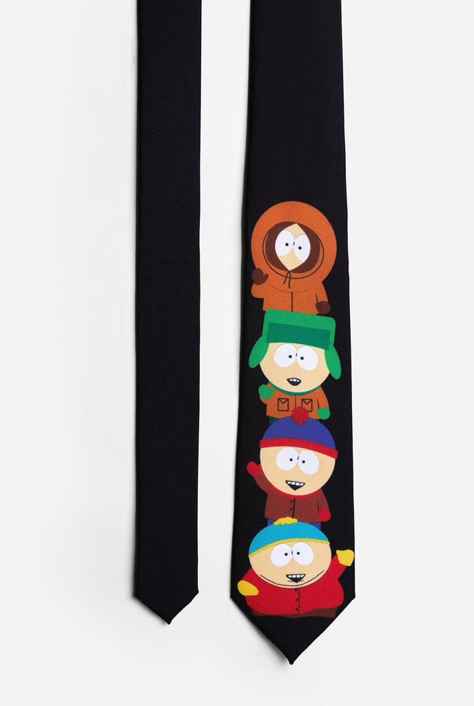Black Tie with South Park characters Kenny, Kyle, Stan and Cartman on it