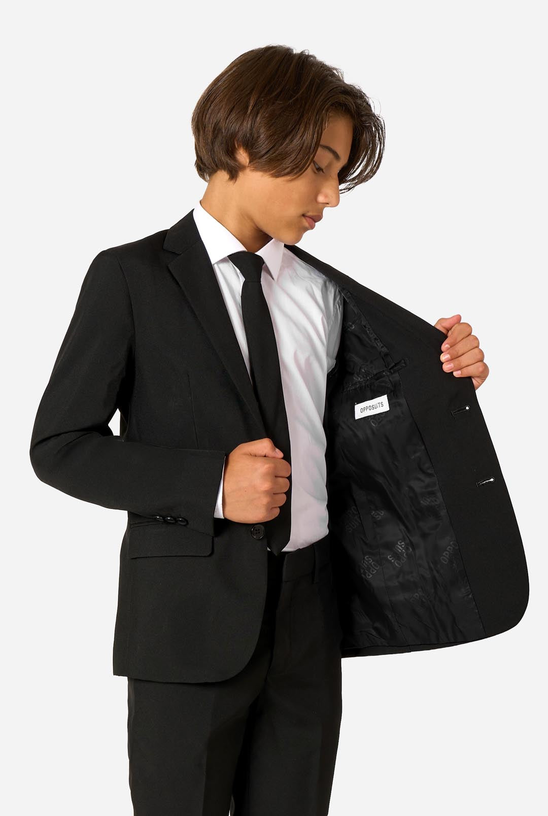 Boland Kinderhoed Bandit – Zwart Met Witte Flits, 100% Polyester, Eén Maat – Perfect Voor Carnaval!