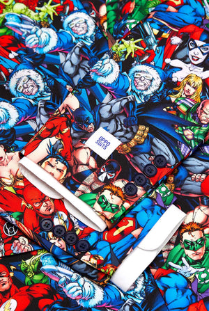 Herenpak met DC Super Heroes-print, close-up