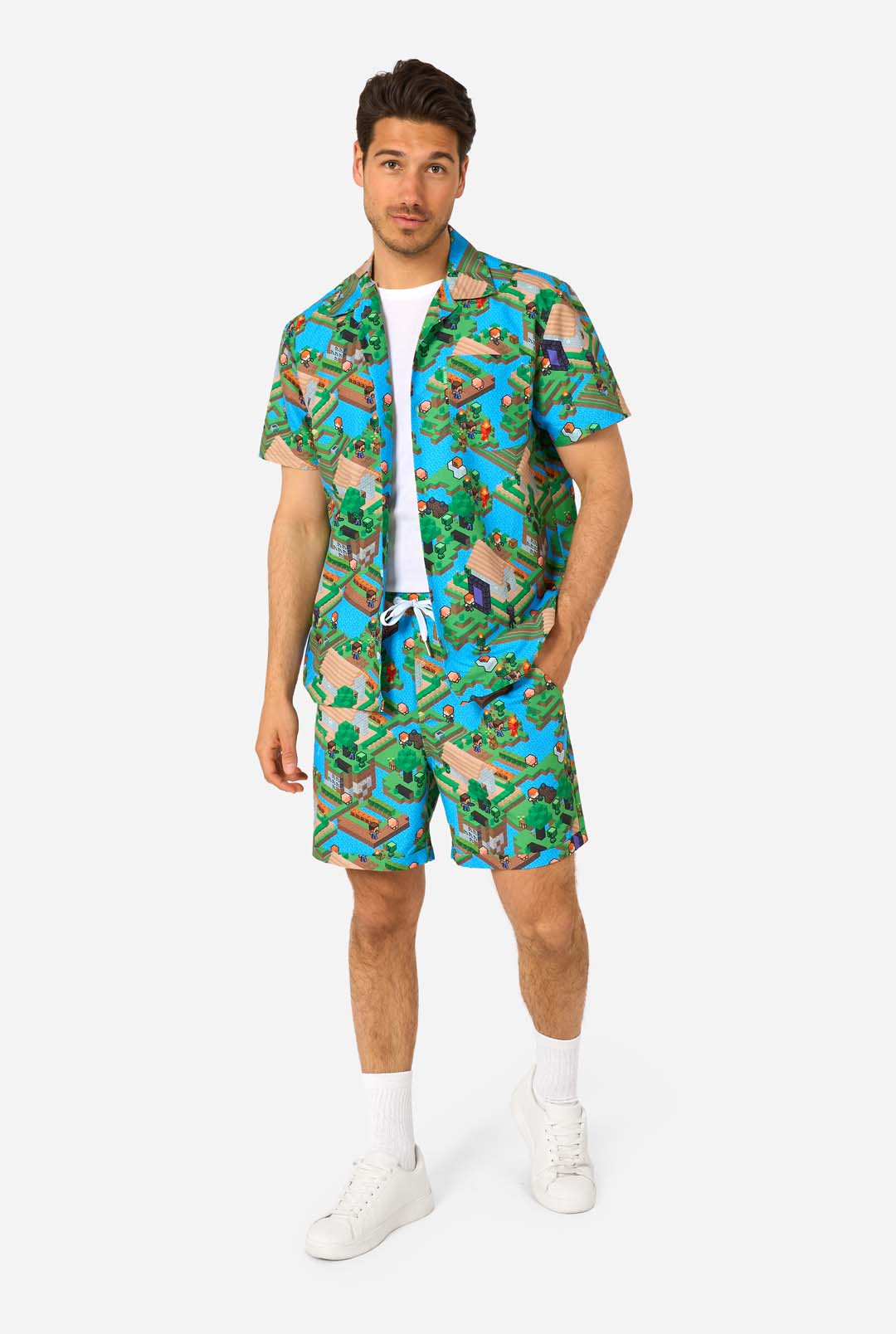 Dutch Minecraft Java Outfit Minecaft - Overworld | Zomer set voor heren | OppoSuits