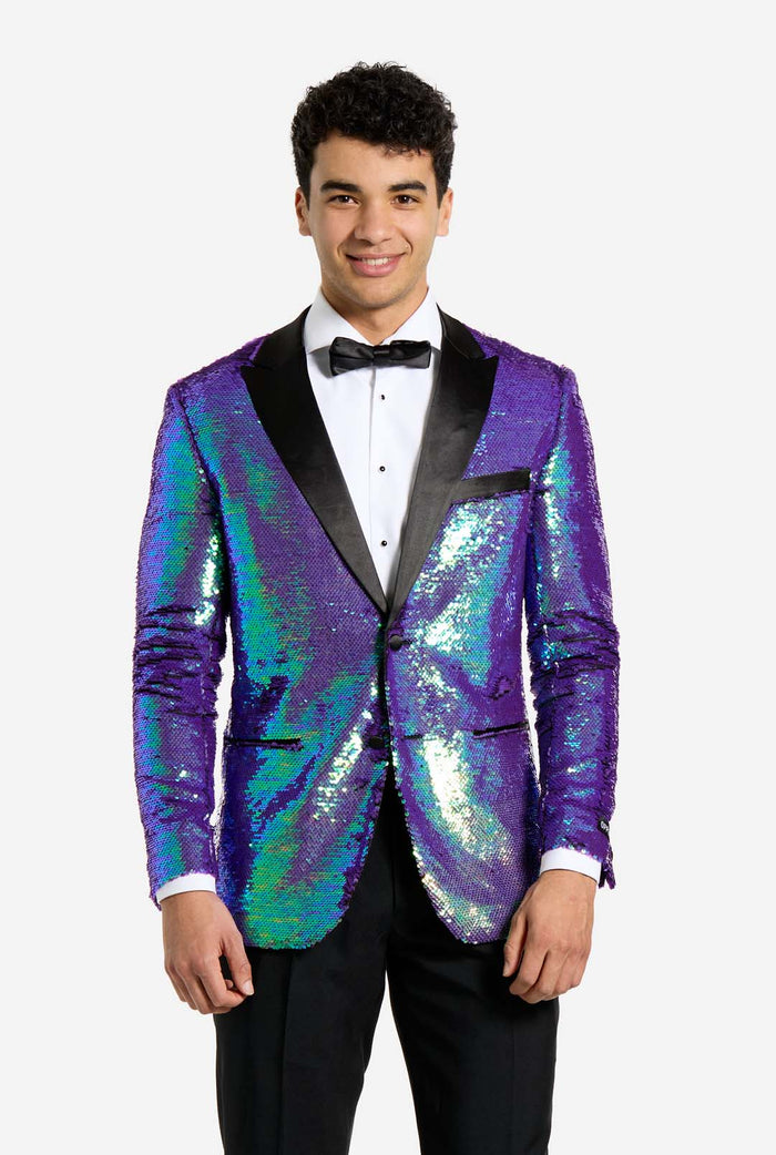 opposuits Sapphire Sequins Heren Smoking 2025 Kleding