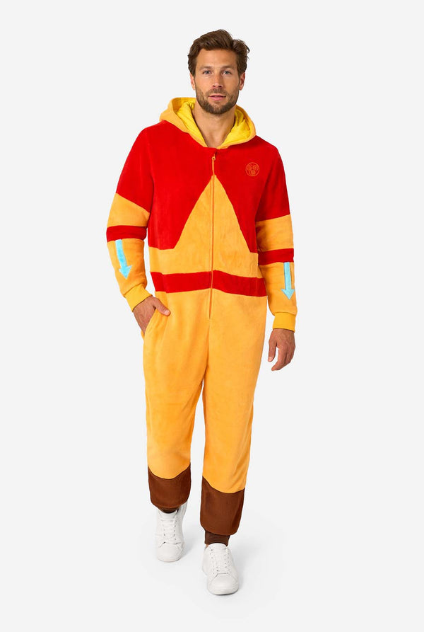 Man draagt officiele Avatar: The last Airbender Aang onesie.