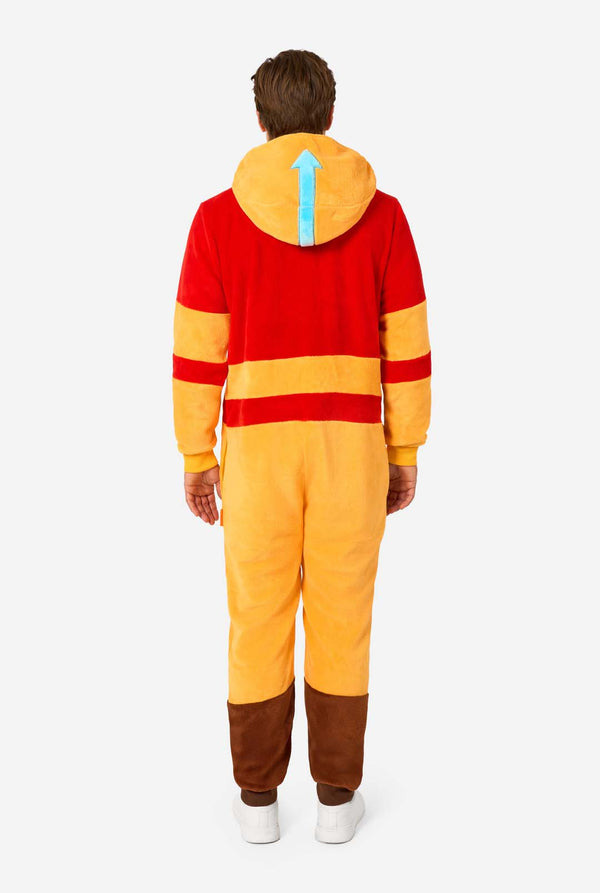 Man draagt officiele Avatar: The last Airbender Aang onesie.