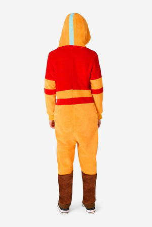 Kind draagt officiele Avatar: The Last Airbender Aang onesie.