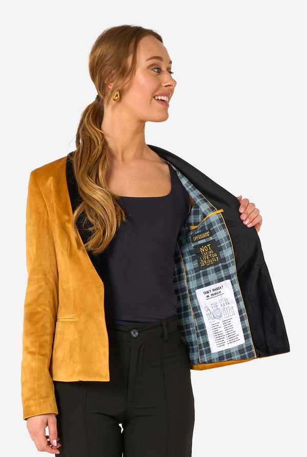 Womens Dinner Jacket - Gold