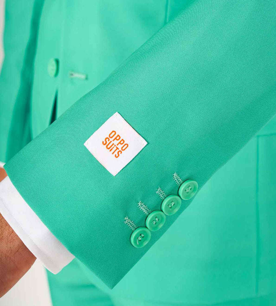 Close up Turquoise Men's suit