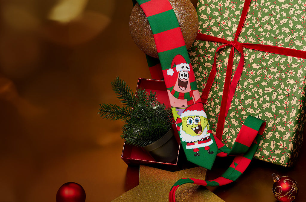 OppoSuits Spongebob Kerst stropdas