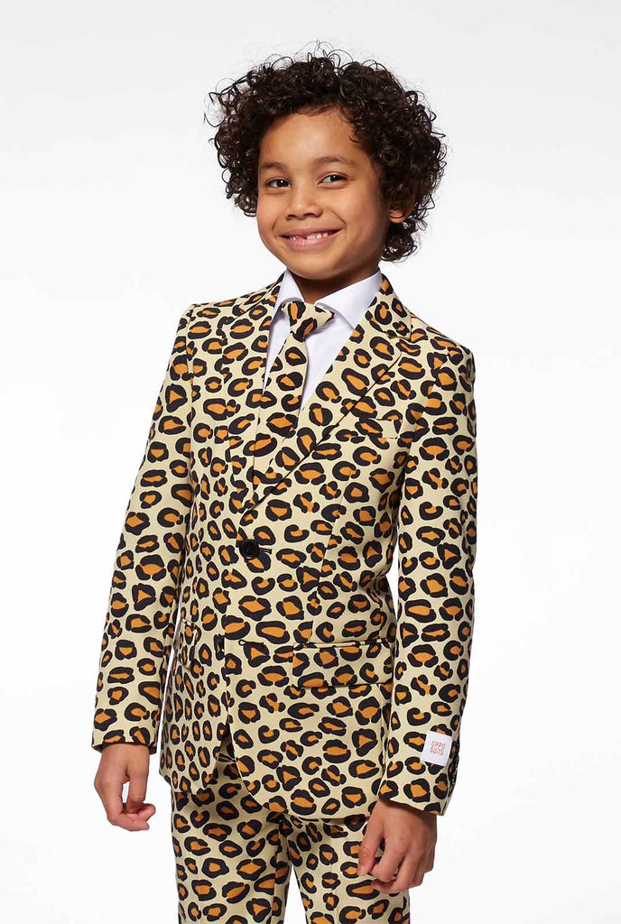 Jaguar Print Boys Pak gedragen door Boy