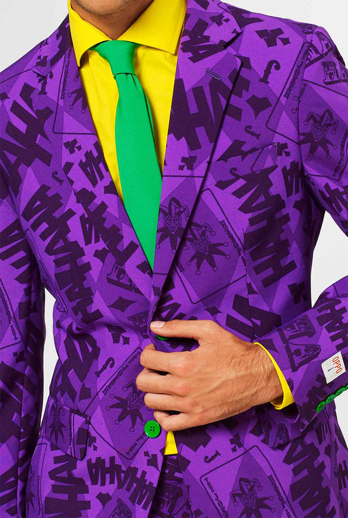 Warner Bros The Joker Purple Suit gedragen door de mens