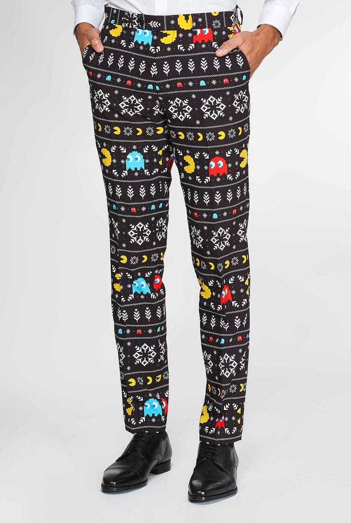Pac-Man Suit broek met kerstthema
