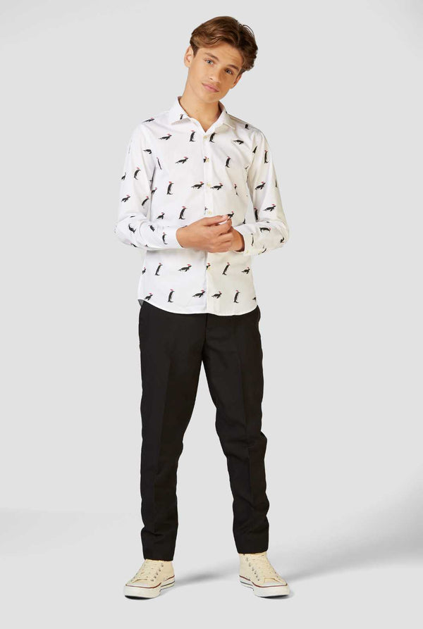 OppoSuits Kerstoverhemd voor tieners