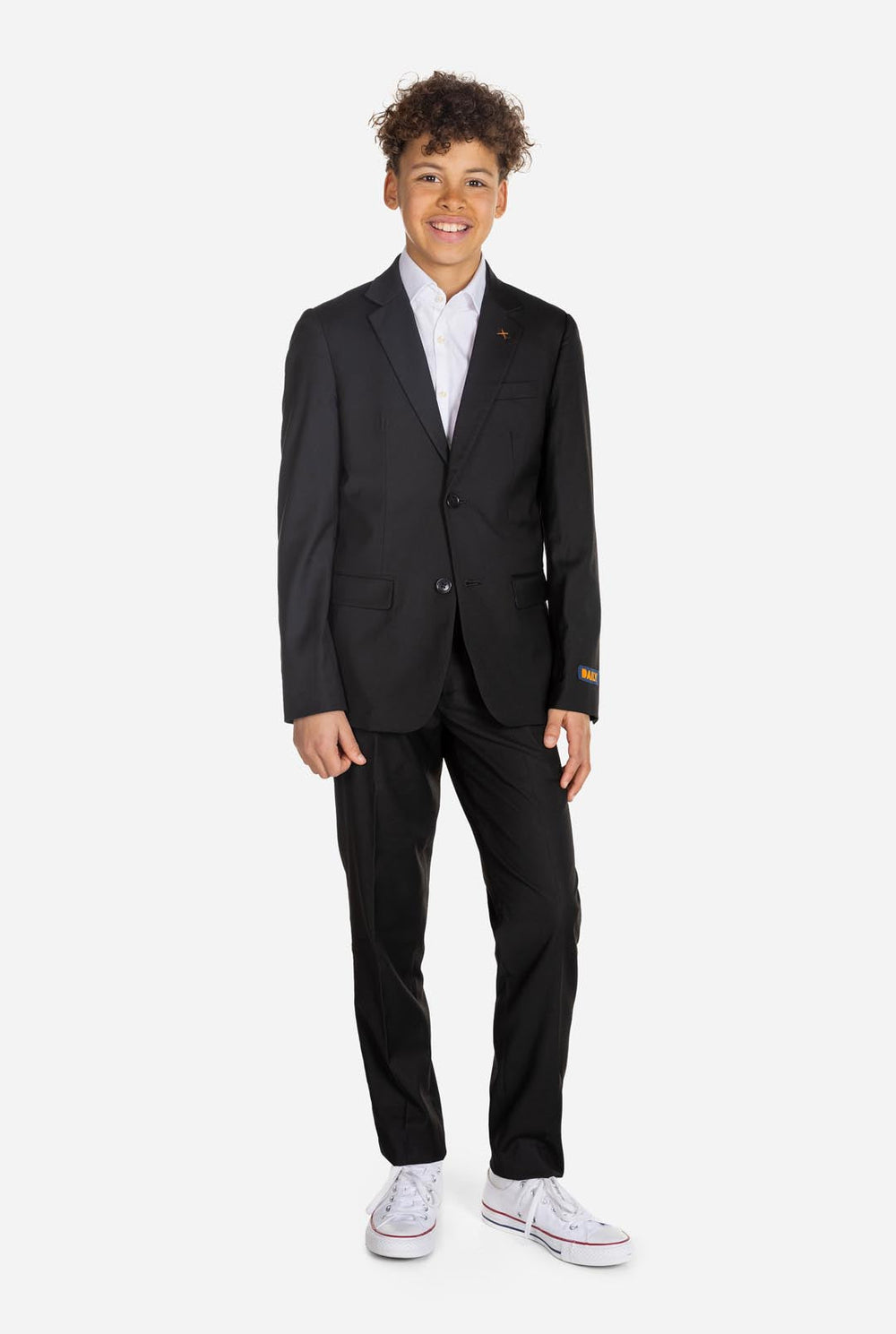 Tiener draagt ​​OppoSuits Daily Zwart tiener jongenspak