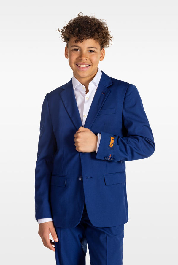 Tiener draagt ​​OppoSuits Daily blauw tiener jongenspak