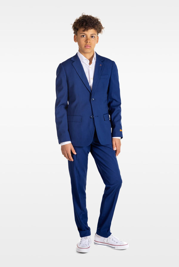 Tiener draagt ​​OppoSuits Daily blauw tiener jongenspak