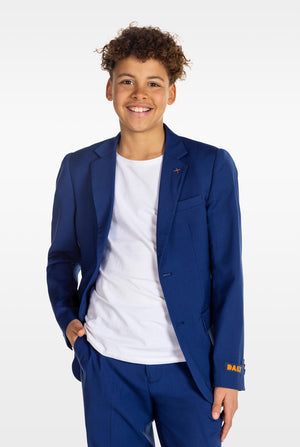 Tiener draagt ​​OppoSuits Daily blauw tiener jongenspak