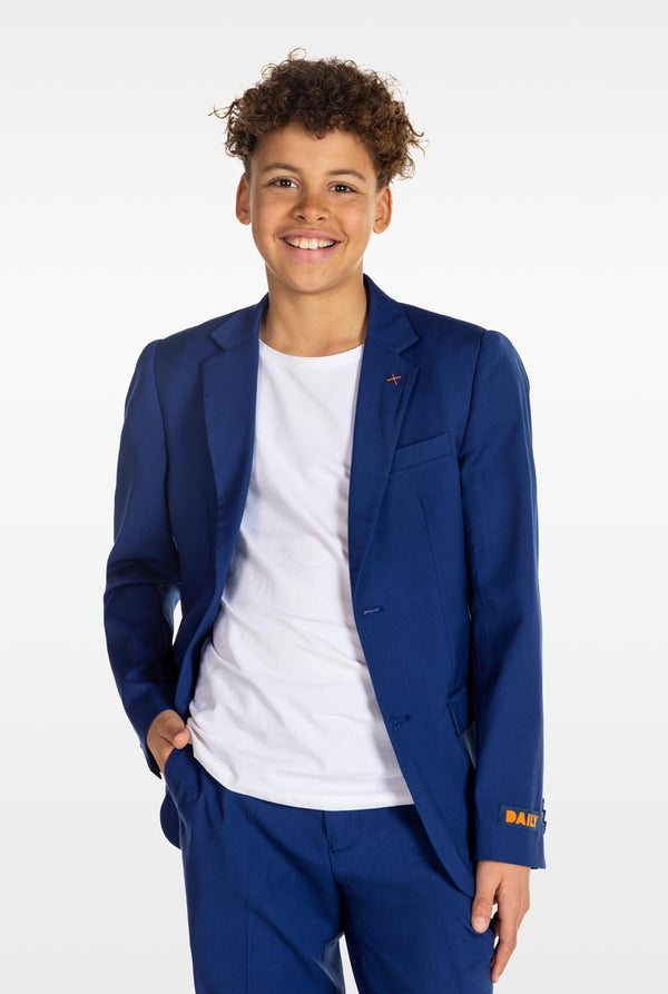 Tiener draagt ​​OppoSuits Daily blauw tiener jongenspak