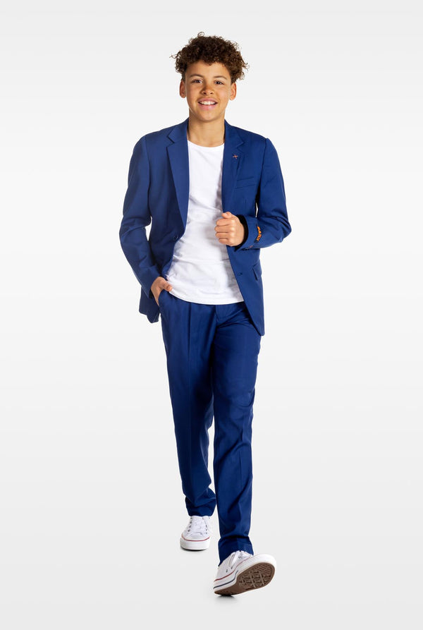 Tiener draagt ​​OppoSuits Daily blauw tiener jongenspak